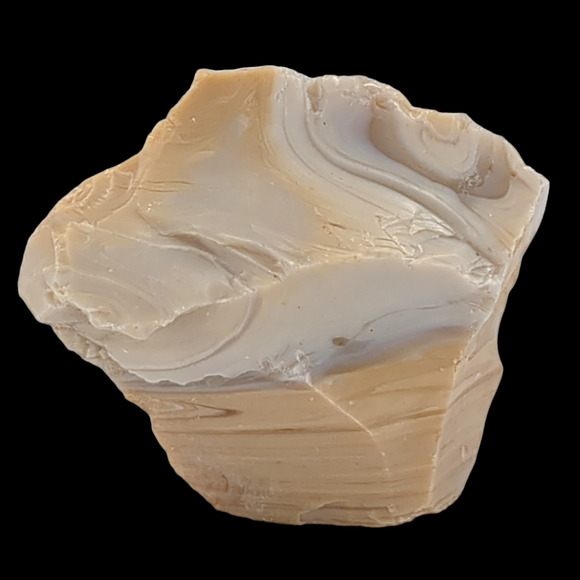 Carmel Coffee Cream Art Glass Cullet Multicolor Swirl Slag Glass #4M44 - Picture 3 of 6